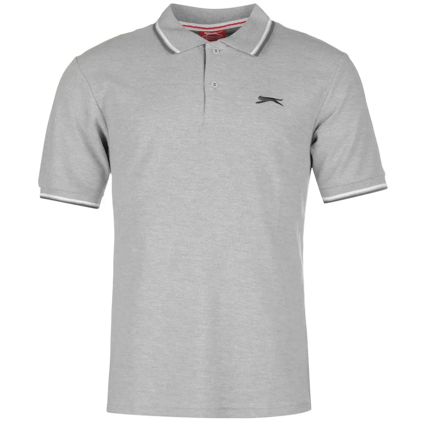 Поло фото серый SLAZENGER POLE UOMO GREY MARL Polo - AliExpress