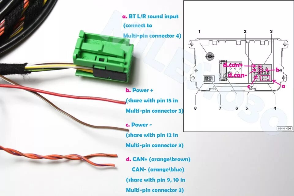 Поло подключение кан шины к магнитоле Установка блютуз bluetooth - Volkswagen Polo Sedan, 1,6 л, 2013 года автозвук DR