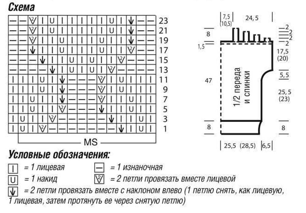 Поло спицами описание схемы вязания Пуловер с раздельными бретелями спицами в 2024 г Топ, Пуловер, Вязаные топы