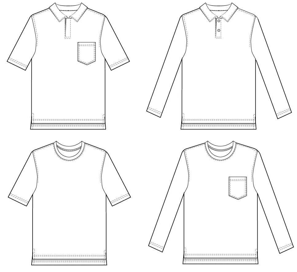 Поло выкройка детская Buy pattern polo shirts OFF-59