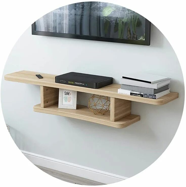 Полочка под телевизор на стену фото nice wooden floating tv shelf Floating tv shelf, Floating shelves, Floating shel