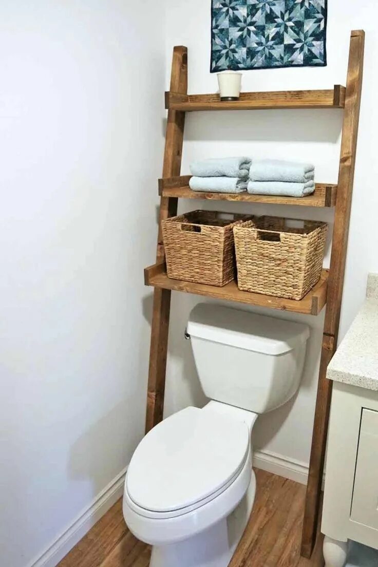 Полочки для туалета над унитазом фото How To Organize Small Bathroom Vanity Bathroom DIY Diy bathroom storage, Easy ba