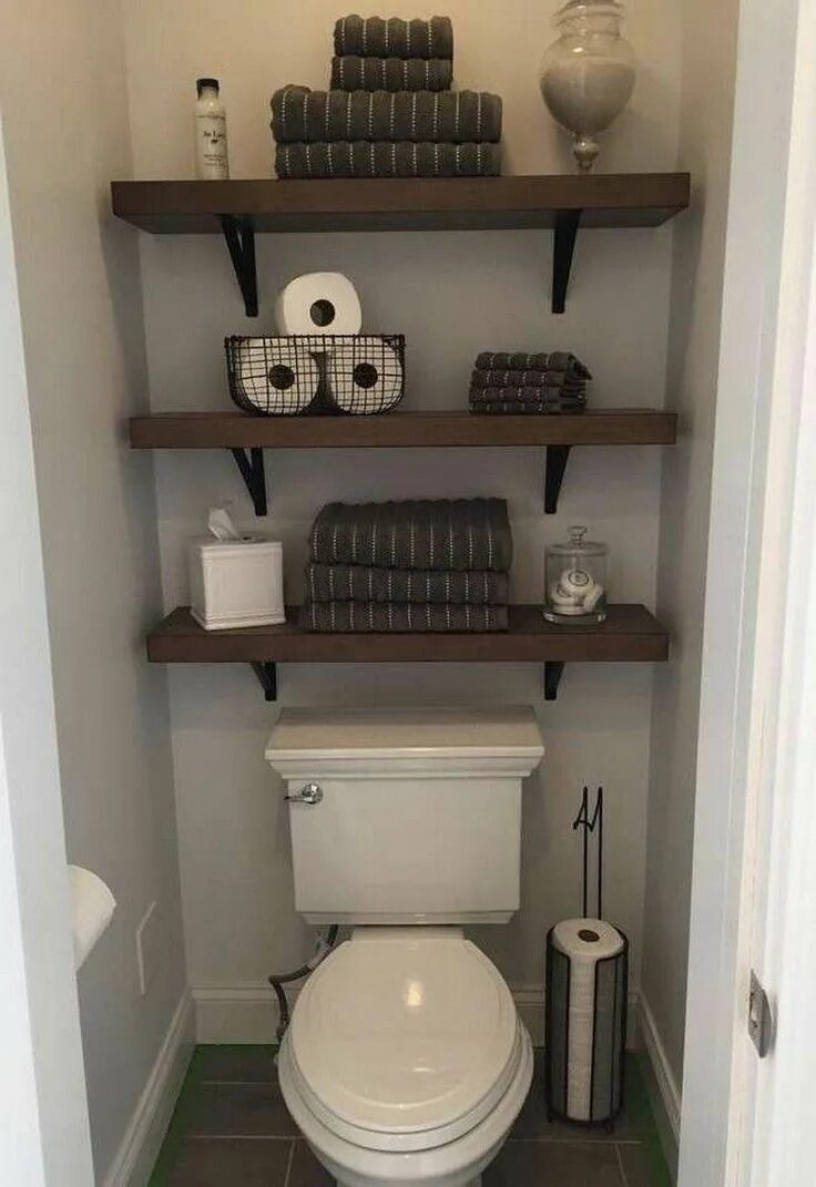 Полочки для туалета над унитазом фото ✔ 87 small bathroom storage ideas and wall storage solutions 76 #bathroommakeove