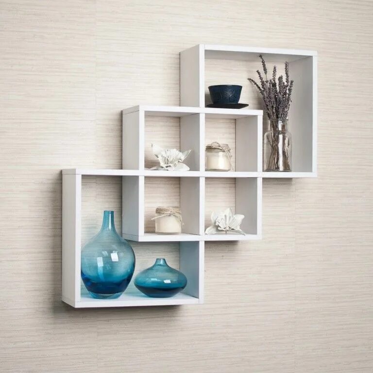 Полочки на стену фото интерьера 15 Fabulous Minimalist Shelves For Your Living Room In Modern Style Unique wall 