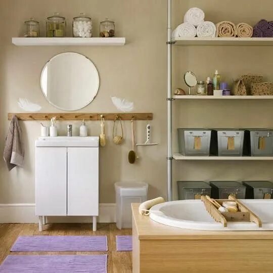 Полочки в ванной комнате фото в интерьере Top Organization Tricks to Boost Small Bathroom Space Clever bathroom storage, S