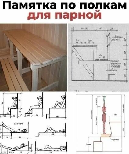 Полок в баню своими руками: +200 фото. Чертежи лавок скамеек в парилку Sauna des