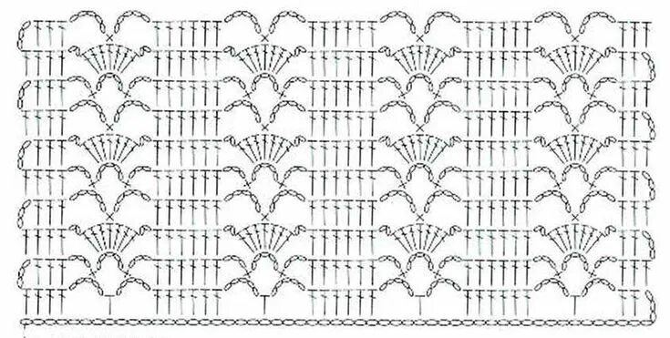 Полоски крючком со схемами простые и красивые Узор Ажурные полоски