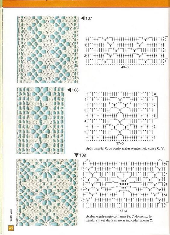 Полоски крючком со схемами простые и красивые SzydeÅ‚komania: Wstawki szydeÅ‚kowe Crochet lace edging, Crochet lace pattern, C