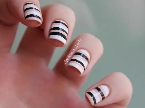 Полоски на ногтях дизайн фото Spektor's Nails Manicuras, Diseños de uñas, Uñas artísticas