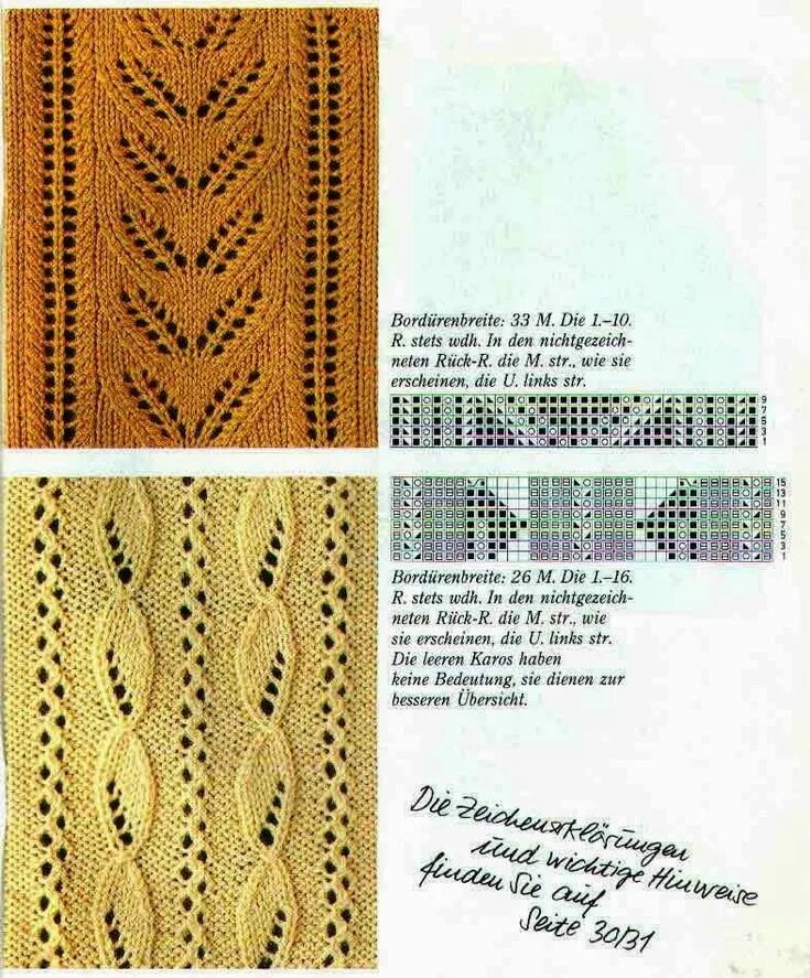 Полоски спицами схемы Artesanato com amor...by Lu Guimarães: Ponto Tricô II Lace knitting patterns, Kn