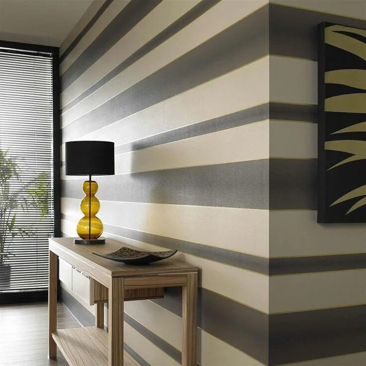 Полосы на стенах фото Inspiration & Advice Striped walls, Striped wall, Home decor