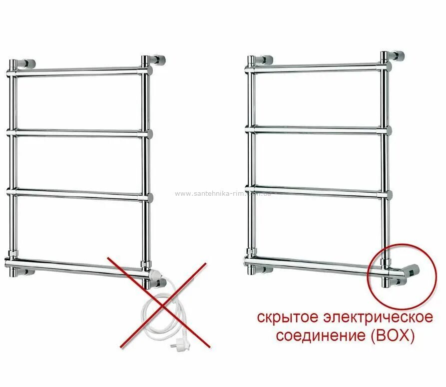 Полотенцесушитель без розетки скрытое подключение Электрический полотенцесушитель способы подключения