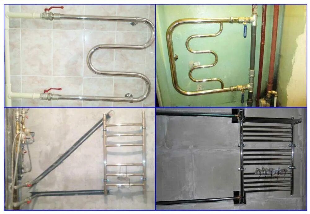 Полотенцесушитель подключение 1 1 4 Полотенцесушители в частном доме. варианты технических решений