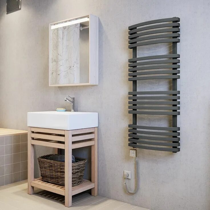 Полотенцесушитель в ванной дизайн фото в интерьере #style_radiators #полотенцесушитель #дизайнінтерєру #дизайнванной #дизайн #Radia