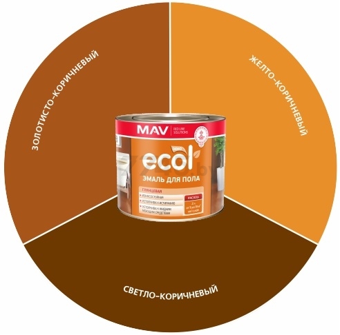 Половая краска цвета фото Эмаль алкидная ECOL ПФ-266 купить в Минске - цены в интернет-магазине 7745.by