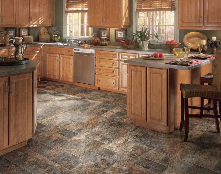 Половая плитка для кухни фото Vinyl Floor Tiles Solid Wood Linoleum Floor Tiles For Placing Faux Wood Vinylin 