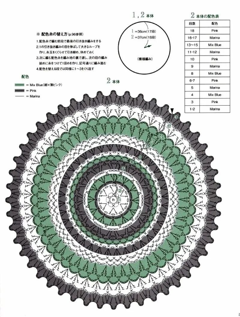 Половики крючком из пряжи со схемами 거실과 침실에 잘 어울릴 러그, 코바늘 무료도안, 공개도안 : 네이버 블로그 Схемы вязаных крючком квадратов, Схем