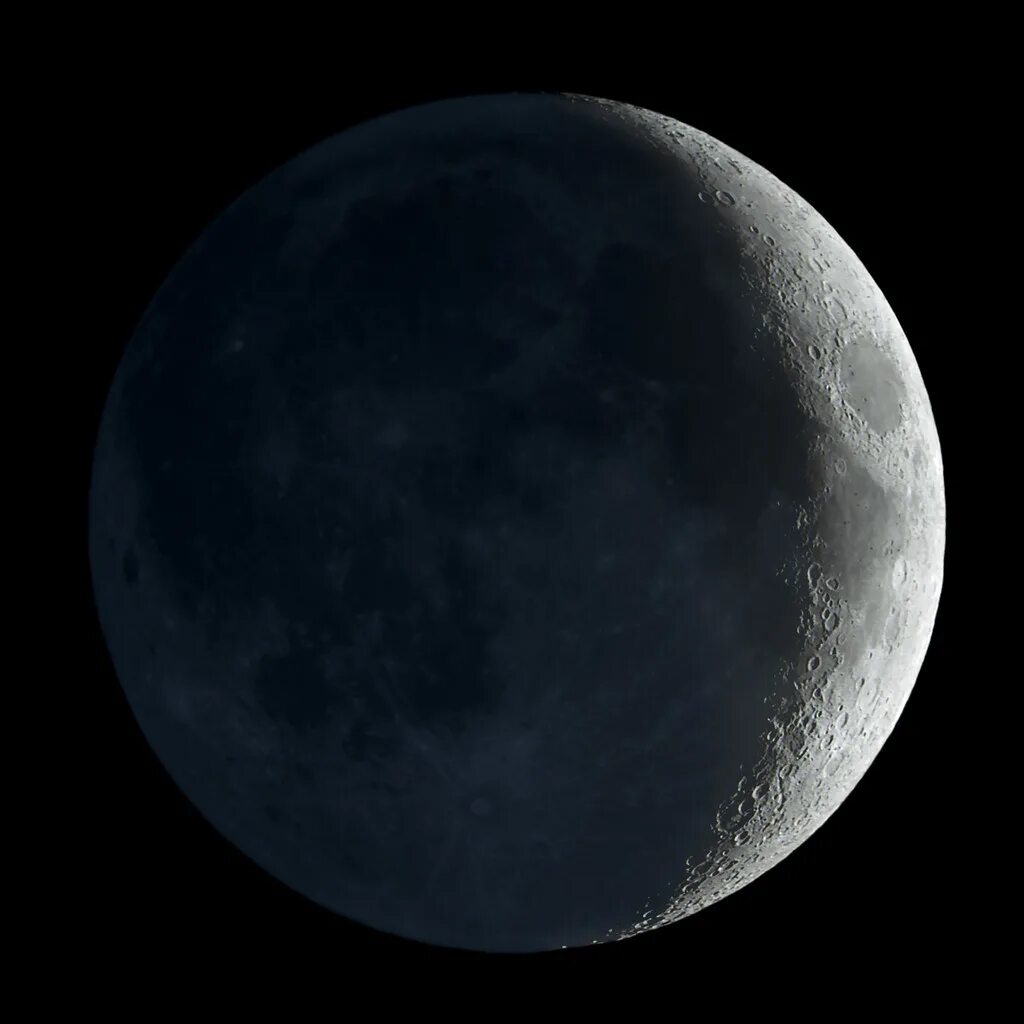 Половина луны фото Earthshine on the Waxing Crescent Moon 1601140305 Taken fr. Flickr