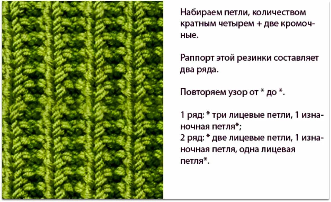 Польская резинка спицами схема вязания для начинающих Что связать в подарок, если ты - новичок: 5 идей простых мужских шарфов спицами 