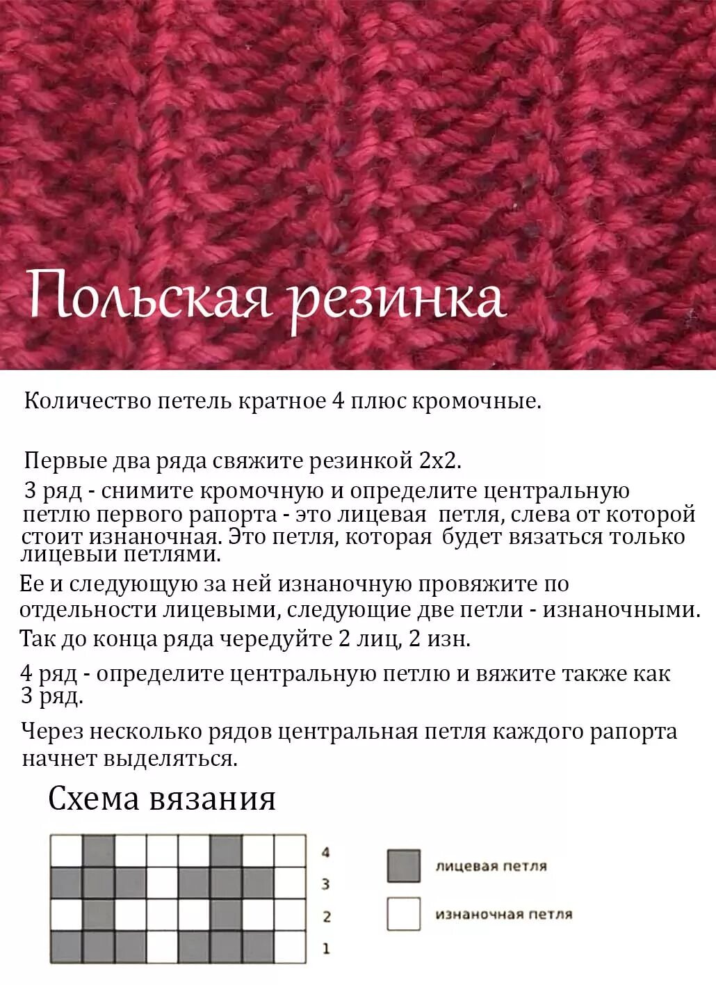 Польская резинка спицами схема вязания поворотными Шарф резинкой спицами, подборка схем и описаний для вязания шарфов, Вязание для 