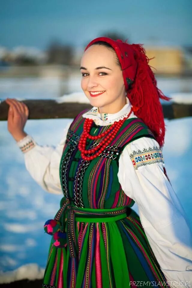 Польская женская мода Costume from Opoczno, central Poland. Images ©... - Polish Folk Costumes / Polsk