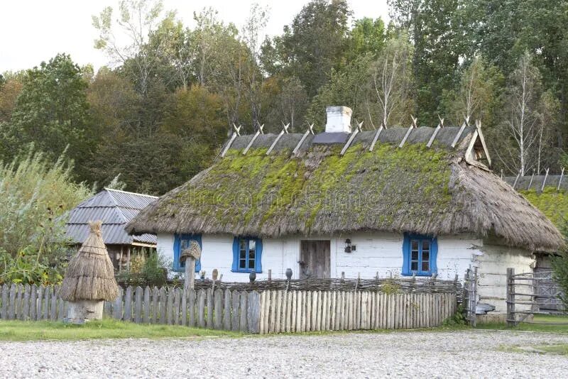 Польские села фото Old Wooden House in Rural Polish Village Stock Image - Image of beauty, charming