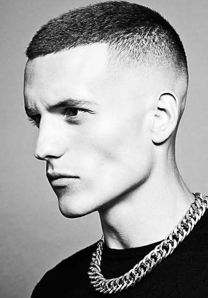 Полубокс стрижка для мужчин с челкой ▷ 1001 + ideas de cortes de pelo degradado hombre Potongan rambut, Rambut pria, 