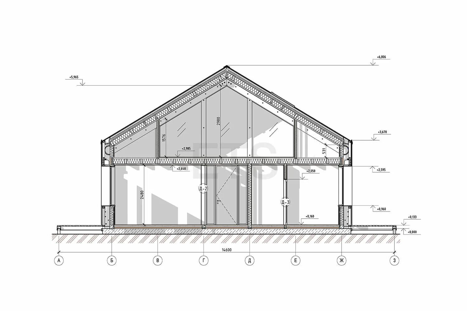 Получение размеров здания по фото ии Проект Барнхаус (Barnhouse)