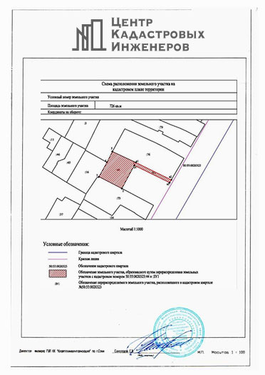 Получить схему расположения земельного участка Центр Кадастровых Инженеров (обл.ЦКИ) в Екатеринбурге