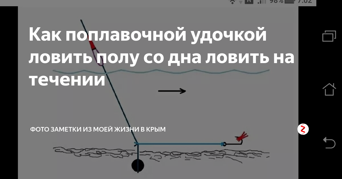 Полудонка оснастка Как поплавочной удочкой ловить полу со дна ловить на течении Фото заметки из мое