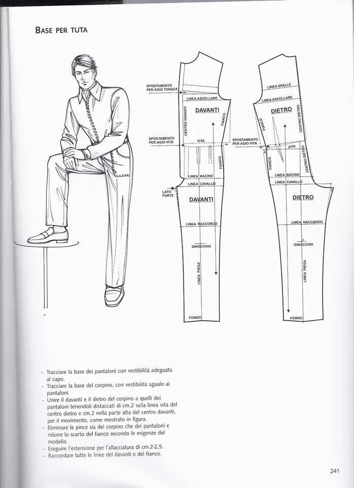 Полукомбинезон мужской выкройки Pin on VOL. 1 LA TECNICA DEI MODELLI DONNA - UOMO Mens sewing patterns, Fashion 