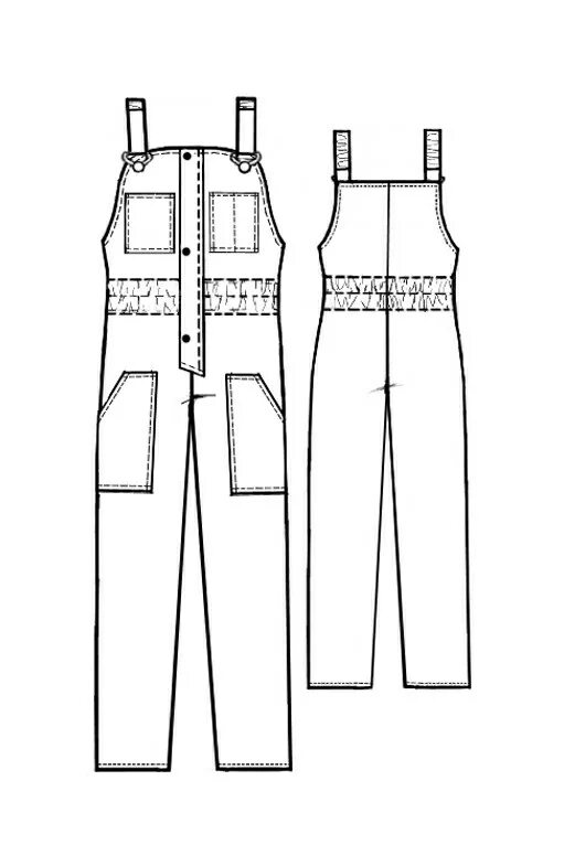 Полукомбинезон рабочий мужской выкройка скачать бесплатно Overall - Sewing Pattern #6093. Made-to-measure sewing pattern from Lekala with 