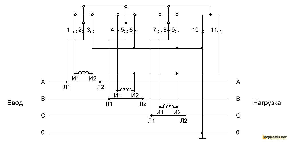 Полукосвенное подключение трехфазного счетчика Счётчик полукосвенного включения. Схема подключения - Бортжурнал Авто.ру, запись