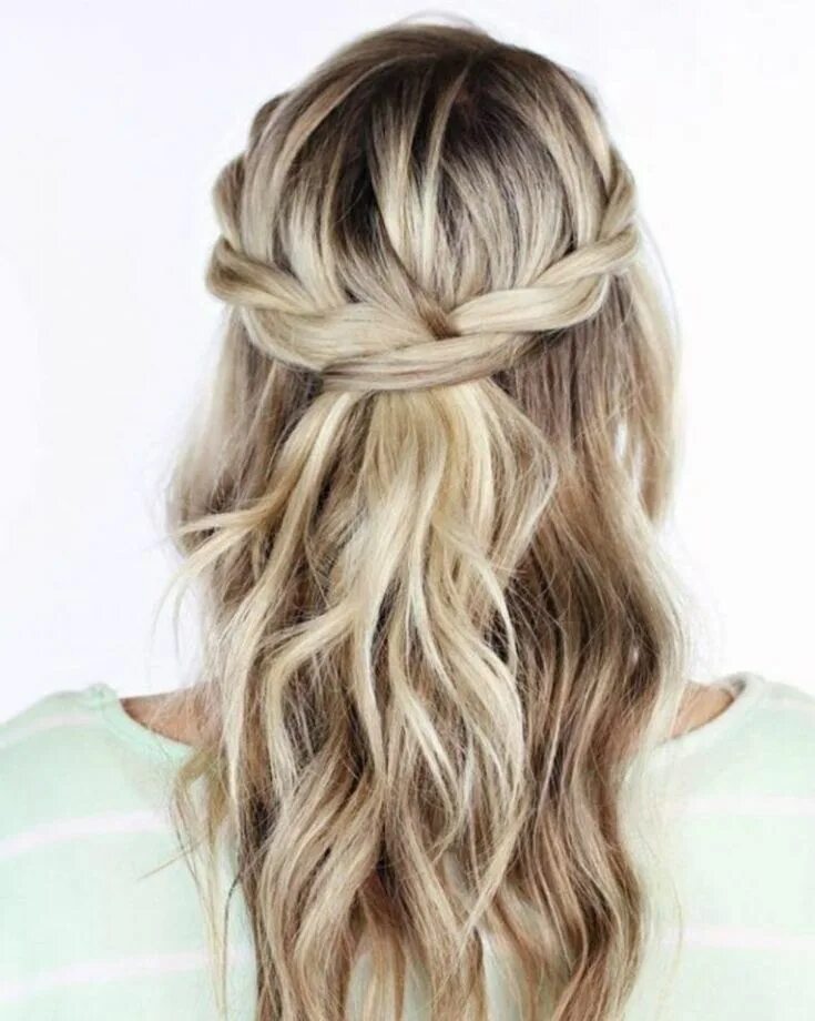 Полураспущенная прическа на средние волосы 20 Lazy Day Hairstyles That Are Quick And Cute AF - Society19 Geflochtene frisur