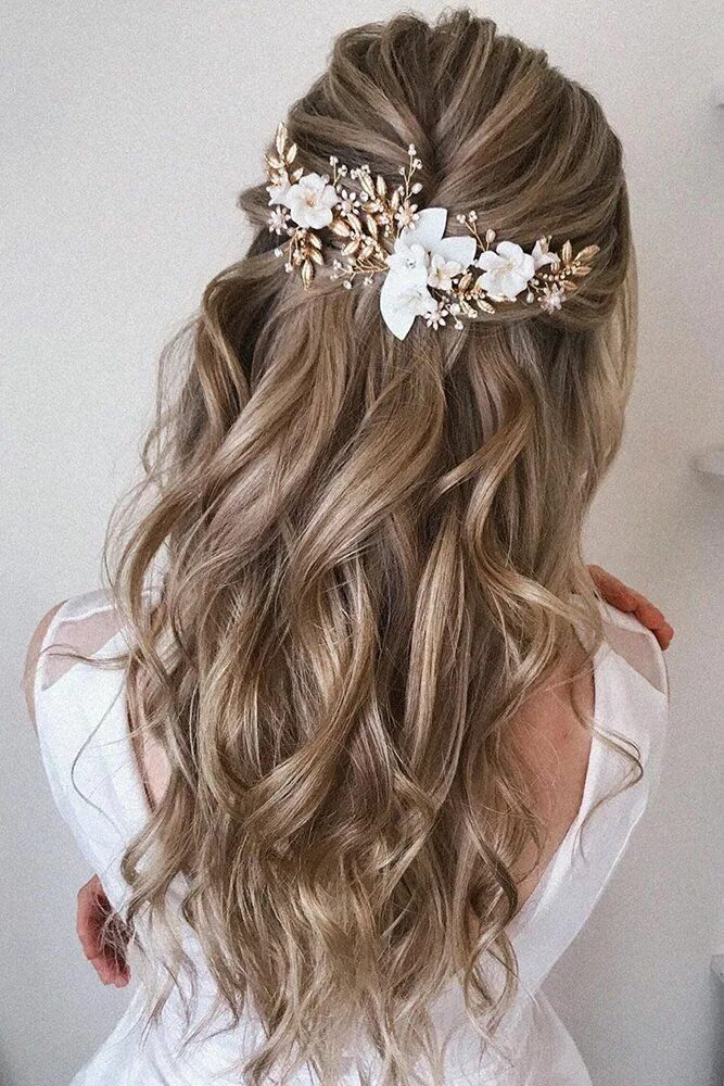 Полураспущенные прически на средние 137 Wedding Hairstyles: 2024 Guide Expert Tips & FAQs Hair styles, Wedding hairs