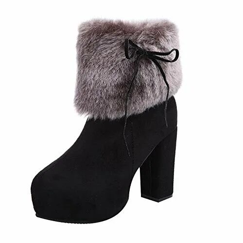 Полусапожки на каблуке зимние фото Купить женская парусная обувь ABsoar Stiefel Stiefel Damen Klassische Boots Mitt