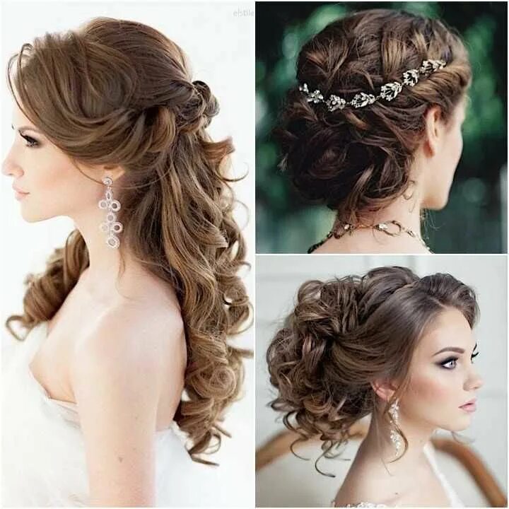 Полусобранная прическа на длинные Pin on Wedding Hairstyles