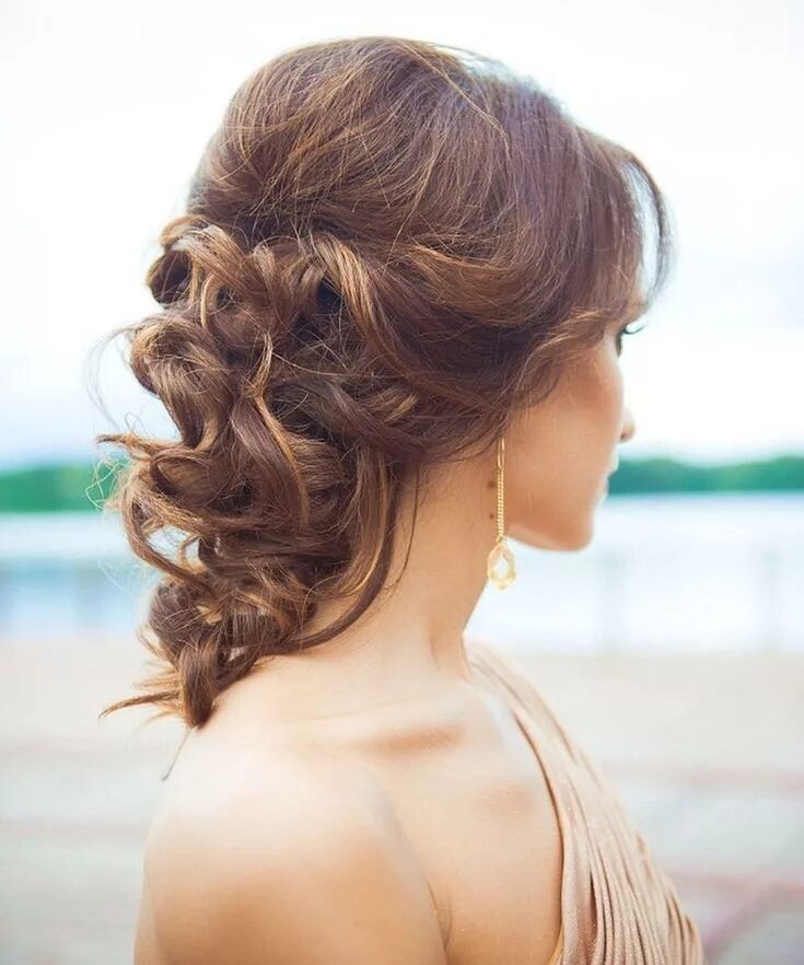 Полусобранная прическа на средние 13+ Delicious Ladies Hairstyles Curls Ideas Tóc và làm đẹp, Kiểu tóc cưới, Dép