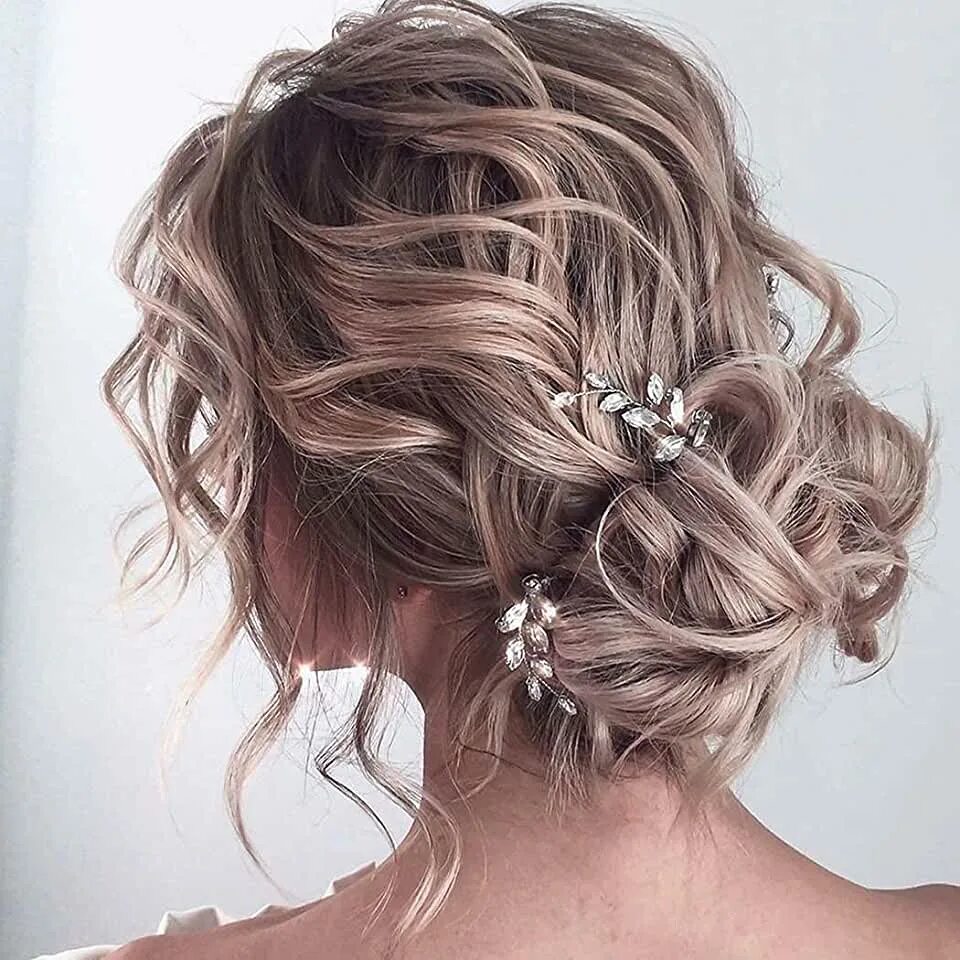 Полусобранная прическа на средние Amazon.com: Updo Hair Pins