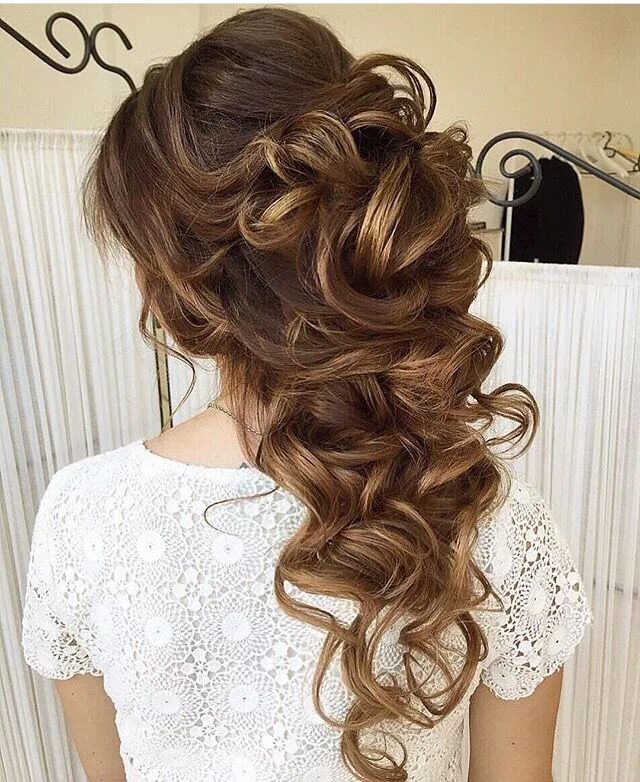 Полусобранные прически на средние волосы Soft updo, bridal hairstyles, wedding hairstyles (With images) Elegant wedding h