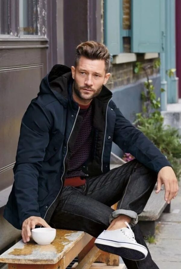 Полуспортивный мужской стиль Зимняя мужская мода Winter outfits men, Mens fashion casual winter, Winter jacke