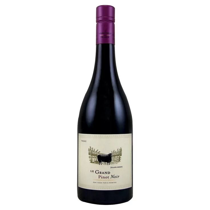 Полусухое вино фото Le Grand Noir Pinot Noir Red Wine - 750ml Bottle Pinot noir, Pinot, Wine