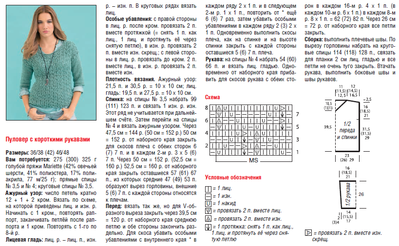 Полуверы женские спицами со схемами Пуловер спицами. более 40 схем вязания пуловеров для женщин и мужчин спицами