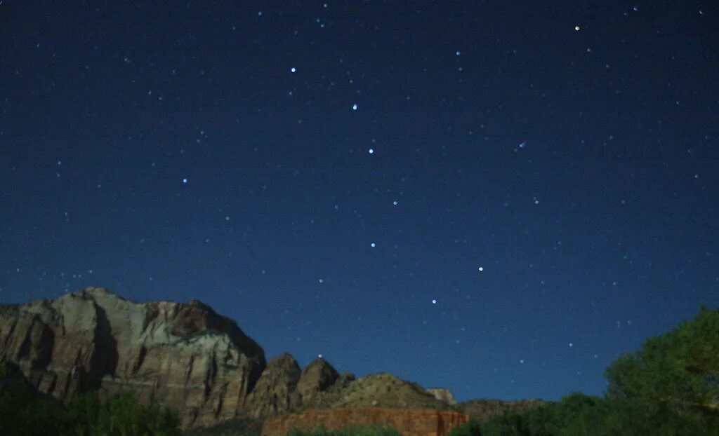 Полярная звезда фото с земли Big Dipper Constellation This Photo was taken at Zion Nati. Flickr