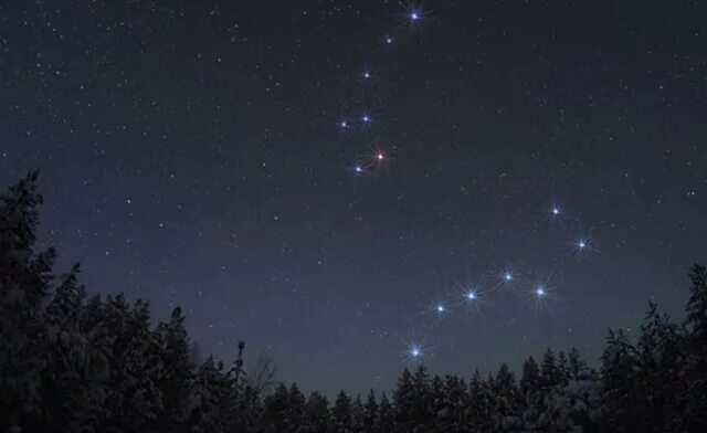Полярная звезда на небе фото Лента