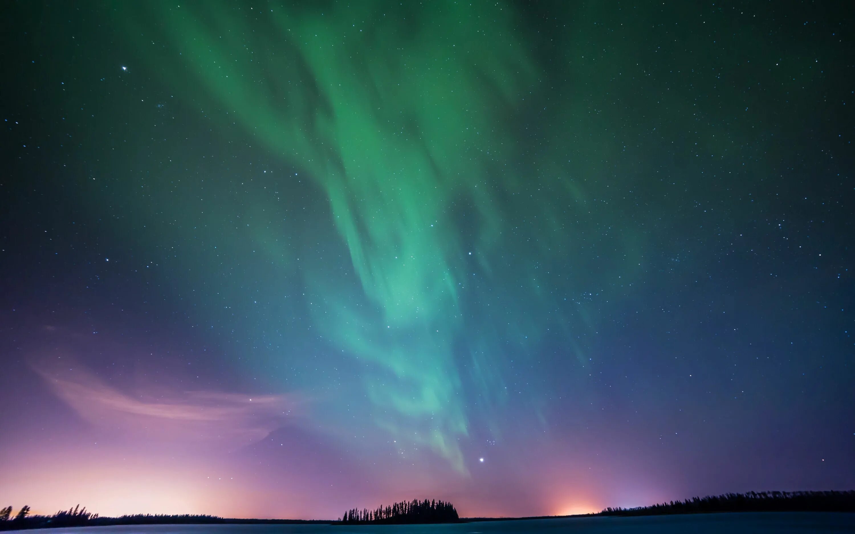 Полярное небо фото Download wallpaper 3840x2400 northern lights, aurora borealis, aurora, sky, nigh