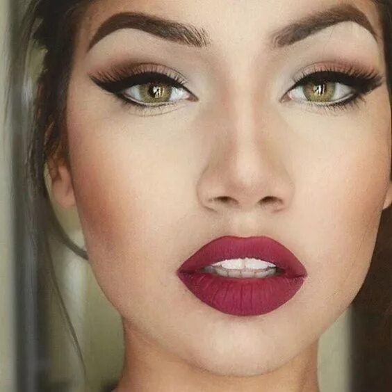 Помада для глаз фото 40 Burgundy Makeup Look Ideas 28 - Style Female