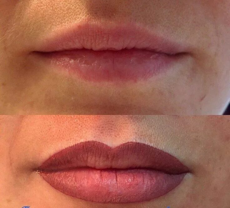 Помады татуаж Maquillaje permanente para cejas y labios: pros / contras Permanent lipstick, Li