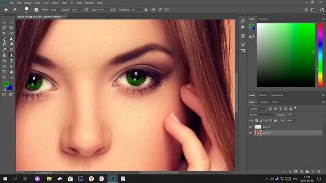 Поменять глаза на фото изменить цвет глаз в фотошопе - смотреть видео онлайн от "Фотошоп Фотоколлаж" в 