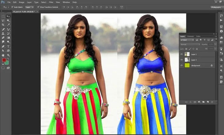 Поменять одежду на фото онлайн бесплатно #15 Color Replacement In Photoshop Colorful dresses, Photoshop, Color